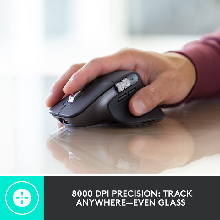 Logitech MX Keys Combo for Business - Keyboard and mouse set - backlit - wireless - Bluetooth LE - QWERTZ - German - graphite