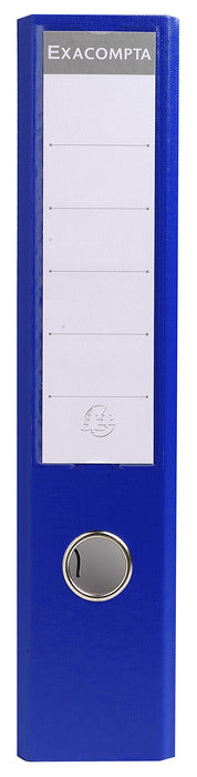 Exacompta PremTouch Lever Arch File A4 70 mm Blue 2 ring 53752E Cardboard, PVC (Polyvinyl Chloride) Portrait Pack of 10