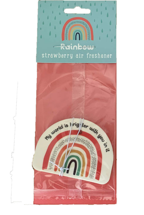 Car Air Freshener Rainbow/Strwb Pk12