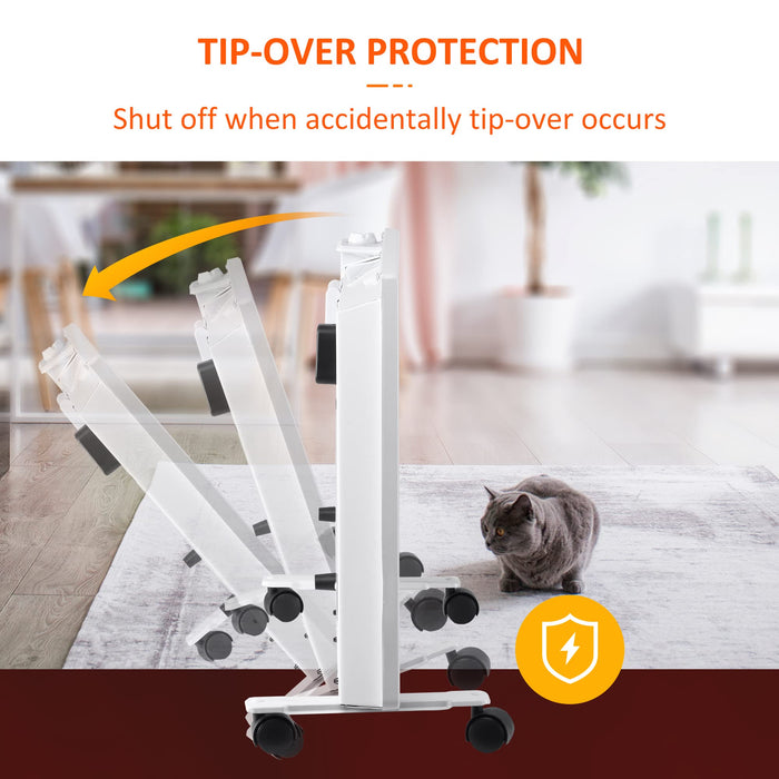 HOMCOM Heater 23 x 74 x 45.5 cm