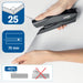 Rapid ECO Flat Clinch Stapler 24812301 CO2 Neutral Full Strip Black 25 Sheets 24/6, 26/6 76% Recycled Plastic