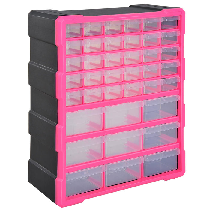 DURHAND Organiser B40-019 Polypropylene Red 380 mm x 160 mm x 475 mm
