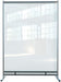 Nobo Freestanding Protective Room Divider Screen Premium Plus 2060 x 1480 x 610mm Metal, PVC Silver