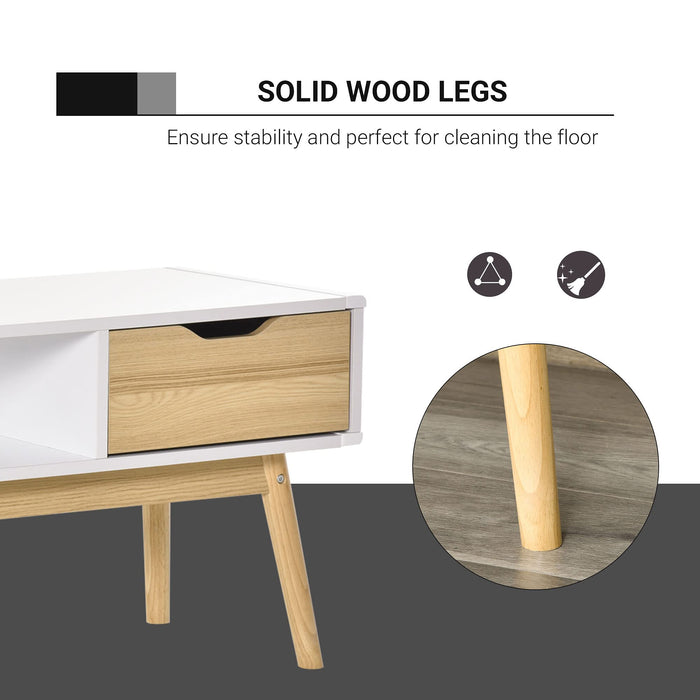 HOMCOM TV Stand White 390 x 460 mm