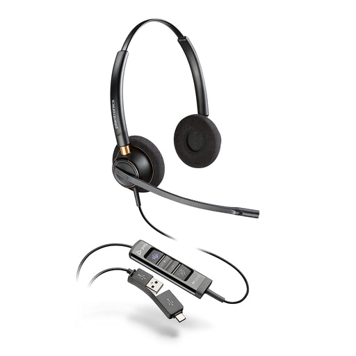 Poly EncorePro 525 Microsoft Teams Certified USB-A Stereo Headset