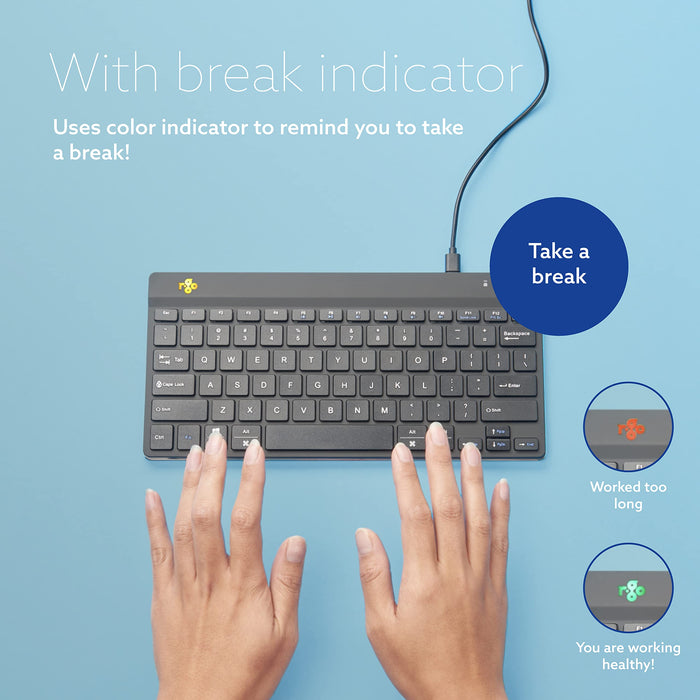 R-Go Compact Break Wired Keyboard