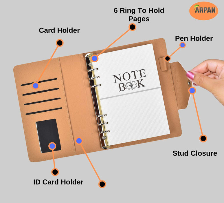 ARPAN Personal Organiser ST-9620 Week to View A5 Portrait Pink