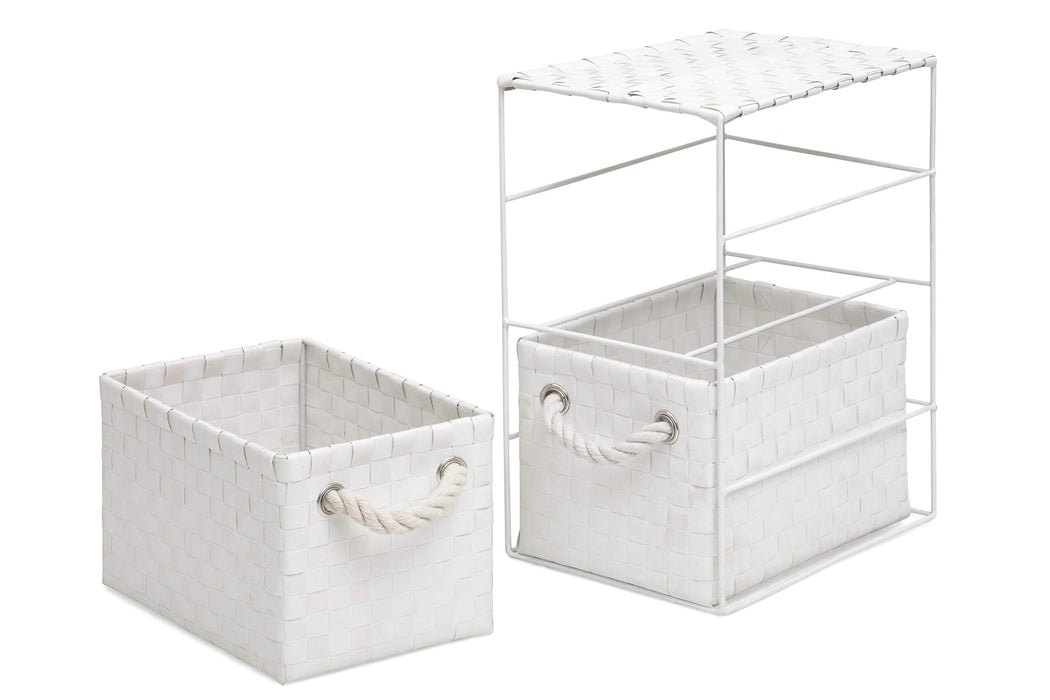 ARPAN Storage Cabinet with 2 Drawers Polypropelene White 18 x 25 x 33 cm