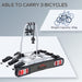 HOMCOM Bike Rear Rack 3 Bikes
