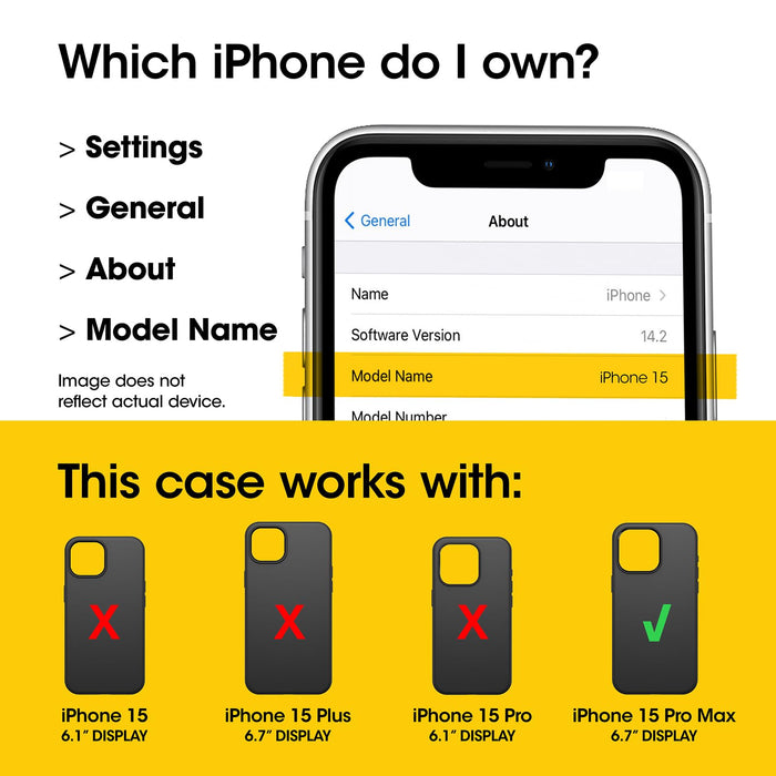 OtterBox Symmetry Apple iPhone 15 Pro Max - black