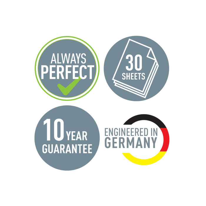 Leitz Hole Punch 50040089 30 Sheets Velvet Grey