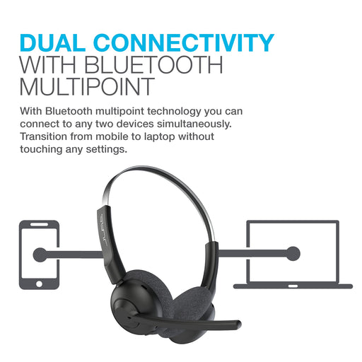 JLab Audio Go Work Pop Wireless Headset Black