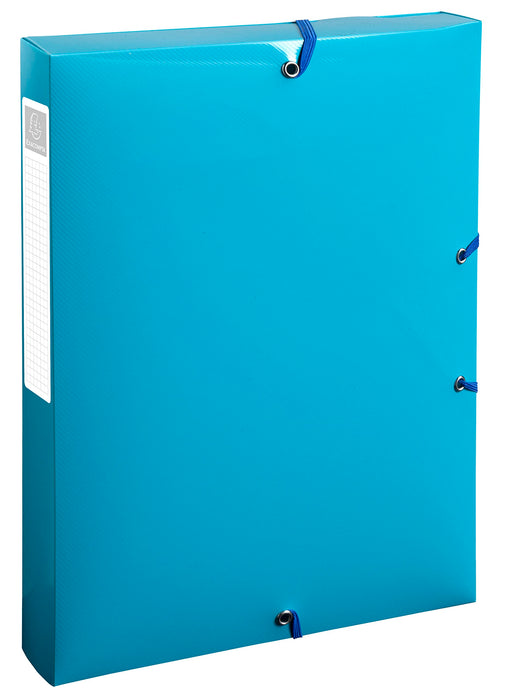 Exacompta Bee Blue Box File A4 Assorted Colours (Pack 8) - 59140E
