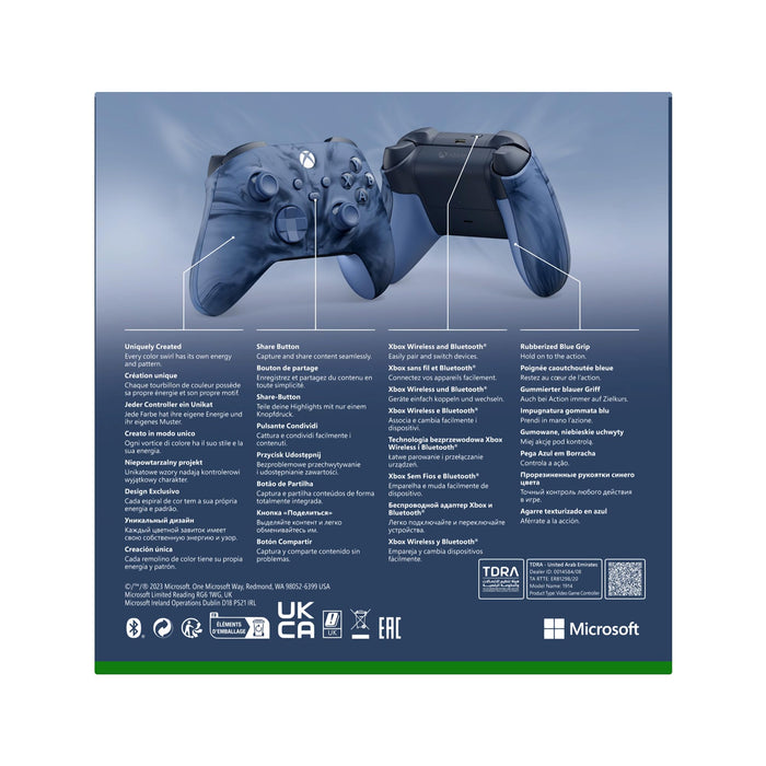 Xbox Blue Storm Cloud Vapor Special Edition USB-C and Bluetooth Wireless Gaming Controller