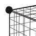 HOMCOM Iron Net Cabinet 831-247 Metal Black 370 mm x 1110 mm x 1110 mm