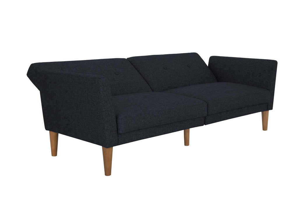 Novogratz 3 Seat Sofa BLUE LINEN Linen 2,044.70 (W) x 825.50 (D) x 850.90 (H) mm