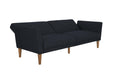 Novogratz 3 Seat Sofa BLUE LINEN Linen 2,044.70 (W) x 825.50 (D) x 850.90 (H) mm