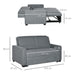 HOMCOM Sofa Bed Grey 870 x 890 mm