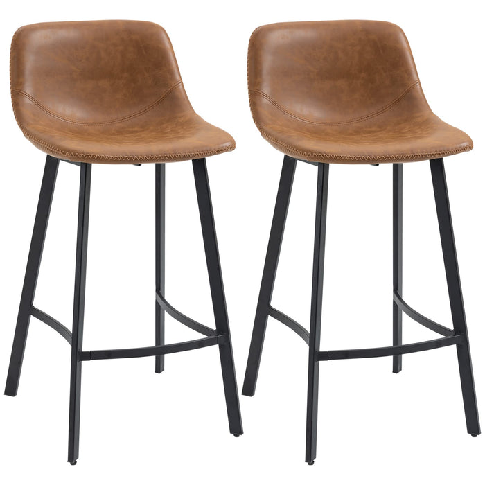 HOMCOM Bar Stool 835-778V70BN Brown