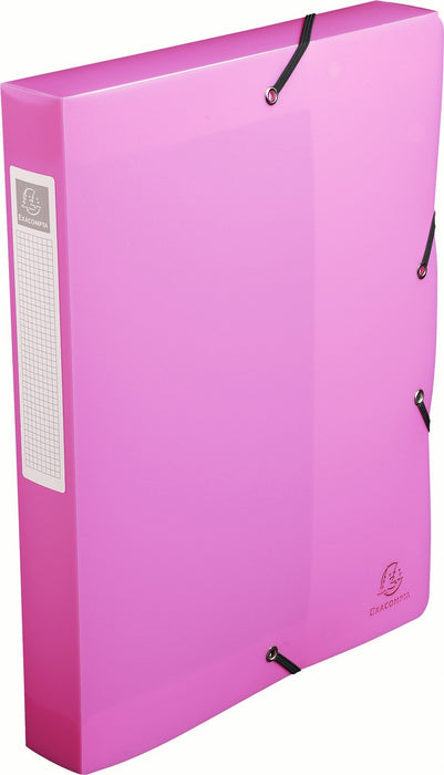 Exacompta Filing Box 5970E A4 Assorted Polypropylene 25 x 33 cm Pack of 8