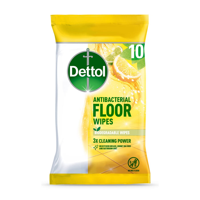 Dettol Floor Wipes Bio Citrus Pk10
