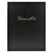 Exacompta Guest Book Cardboard, Leather Black 4711E 23 (W) x 27 (D) x 3.8 (H) cm