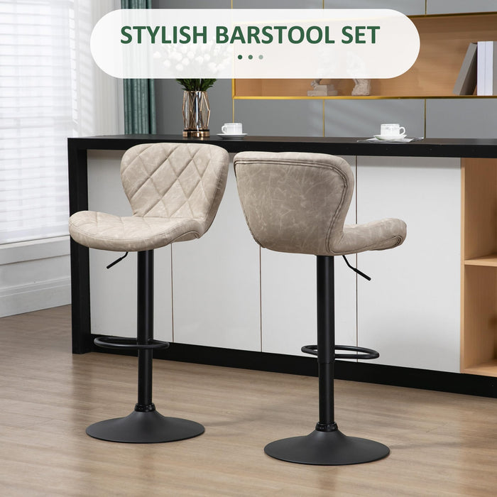 HOMCOM Bar Stool 835-715V70LG Khaki