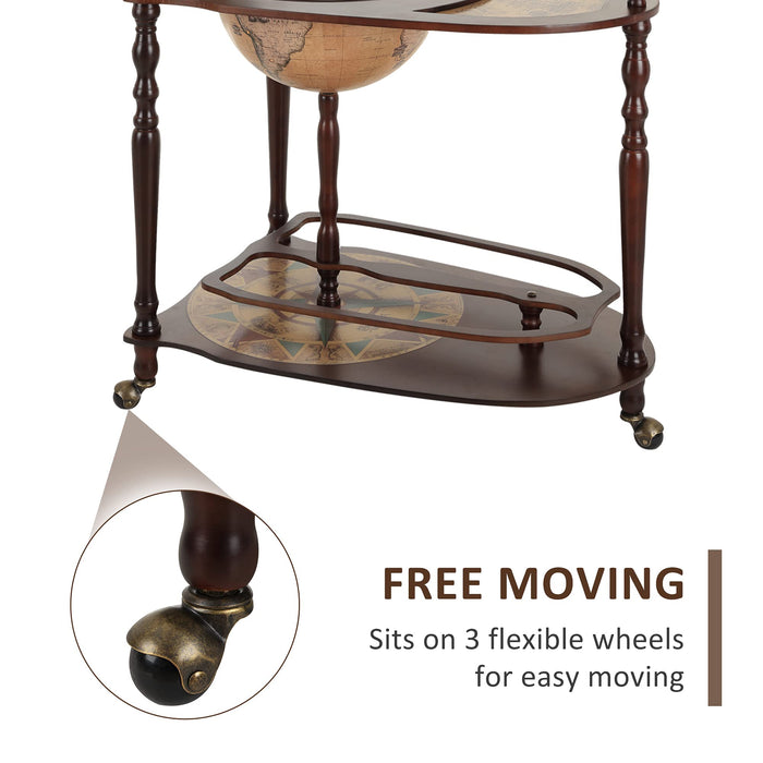HOMCOM Globe Wine Bar Cart