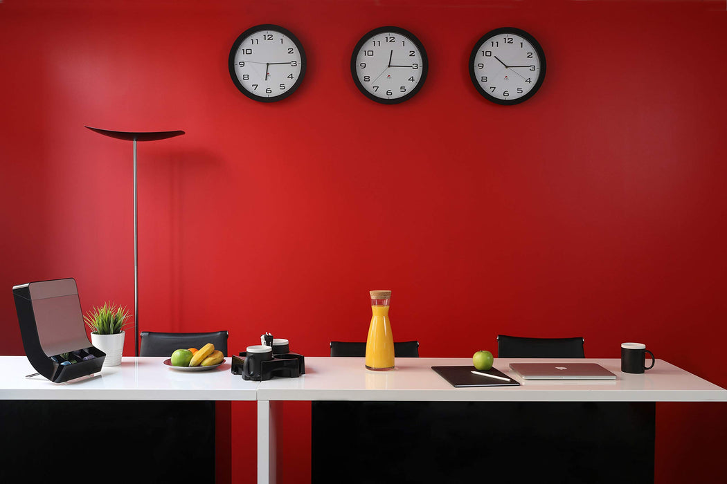 Alba Analog Wall Clock HORISSIMO N 38 x 5.5cm Black