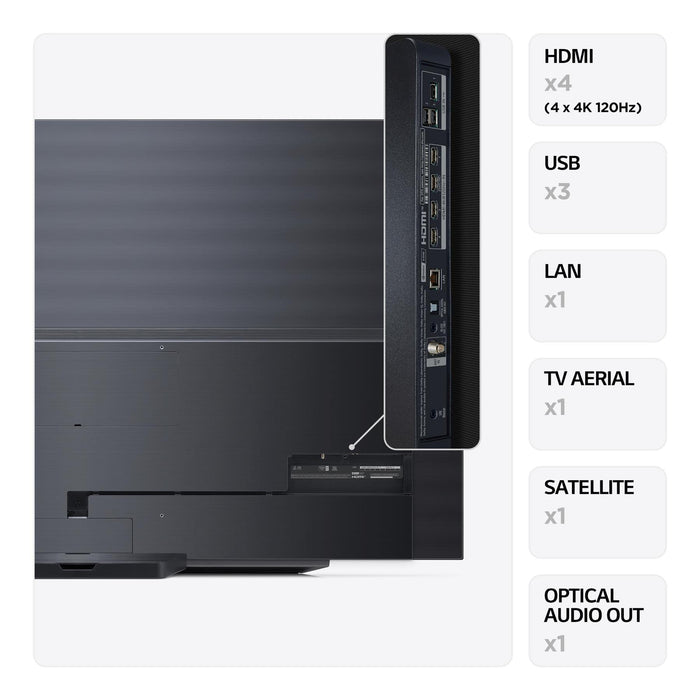 LG OLED Evo C3 83 Inch 4K Ultra HD 4 x HDMI Ports 3 x USB Ports Smart TV