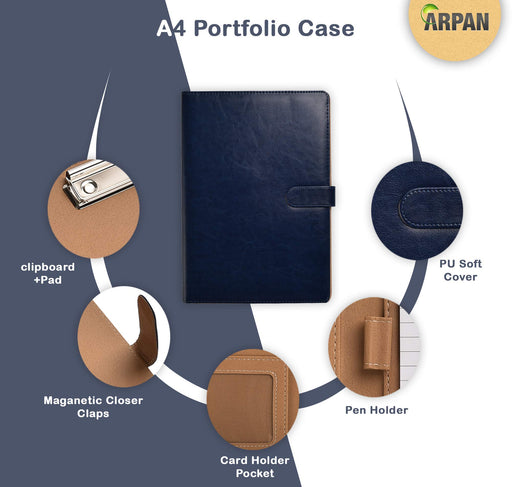 ARPAN Conference Folder ST-2285BE 25 x 34 x 3 cm Blue