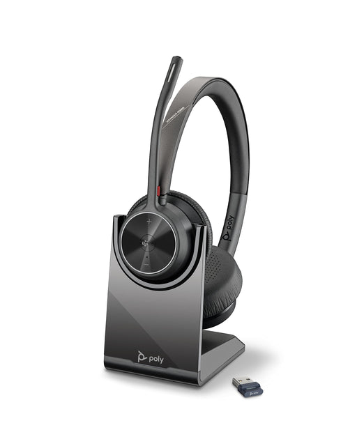 Poly Voyager 4320 UC Wireless Headset and Charge Stand