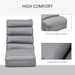 HOMCOM Lazy Sofa Grey 560 x 200 mm