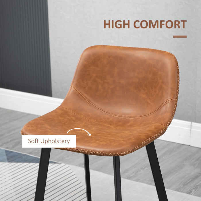 HOMCOM Bar Stool 835-778V70BN Brown