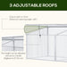 OutSunny Greenhouse Outdoors Waterproof Silver,Transparent 510 mm x 1800 mm x 510 mm