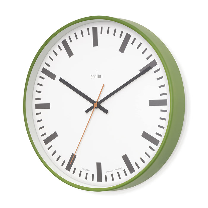 Acctim Analog Clock Green 30 x 30 x 3.8 x 30 cm
