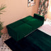 DOREL HOME 3 Seat Sofa GREEN Velvet 2,070.10 (W) x 863.30 (D) x 863.30 (H) mm