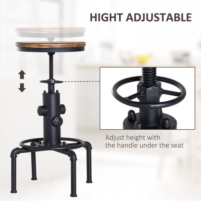 HOMCOM Barstools 835-073 Brown