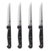 MasterChef Steak Knife Set Stainless Steel, ABS Black, Silver 11 cm