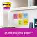 Post-It Super Sticky Notes 47.6x47.6mm 90 Sheets Cosmic Colours (Pack 12) 7100290180