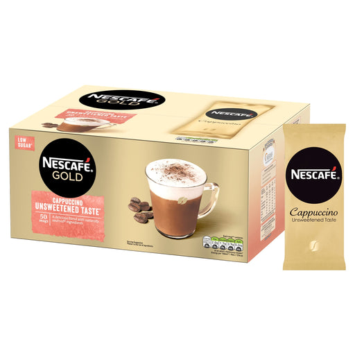 NESCAFÃ‰ Gold Cappuccino Unsweetened Instant Coffee Sachets 14.2 g Pack of 50