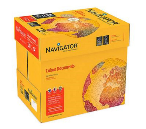 Navigator Colour Documents White Paper A4 120gsm (Box 8 Reams) NACCOL