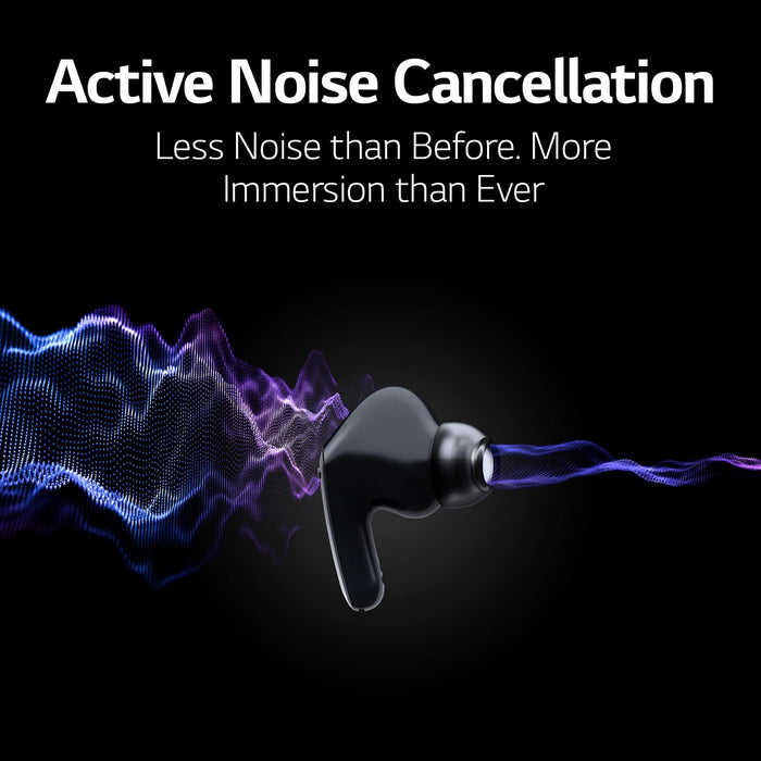 LG TONE Free UFP9 True Wireless Earbuds with Charging Case Black