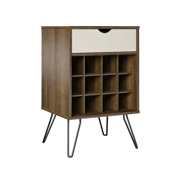Novogratz Bar Cabinet 8374322COMNUK Brown Oak 515 (W) x 457 (D) x 809 (H) mm