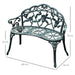 OutSunny Garden Bench 01-0794 Cast Aluminum Antique Green