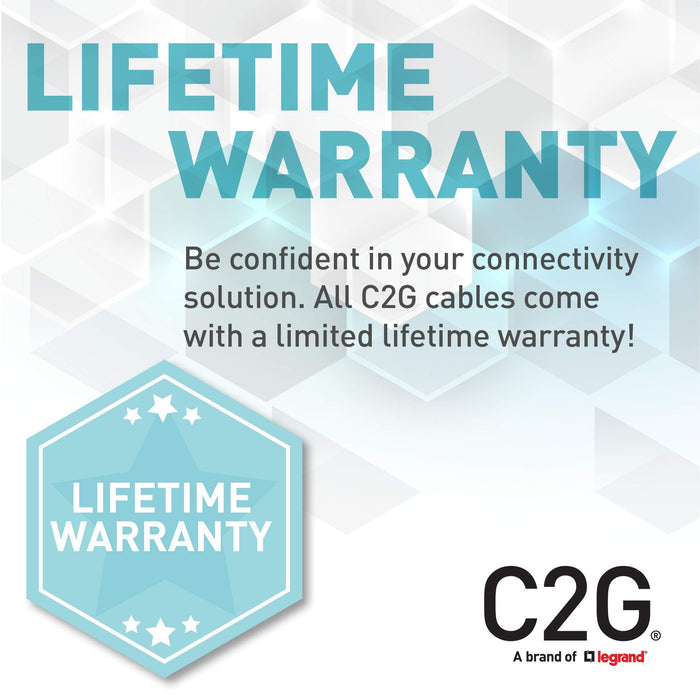 C2G 3ft (0.9m) Cat6a Snagless Unshielded (UTP) Slim Ethernet Network Patch Cable - White - Patch cable - RJ-45 (M) to RJ-45 (M) - 90 cm - 4.8 mm - UTP - CAT 6a - molded, snagless - white