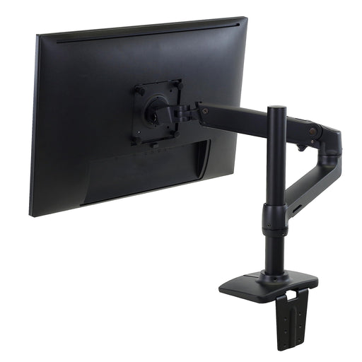 Ergotron - Mounting kit (articulating arm, tall pole, 2-piece desk clamp) - for Monitor - aluminium - matte black - screen size: up to 34" - desk-mountable