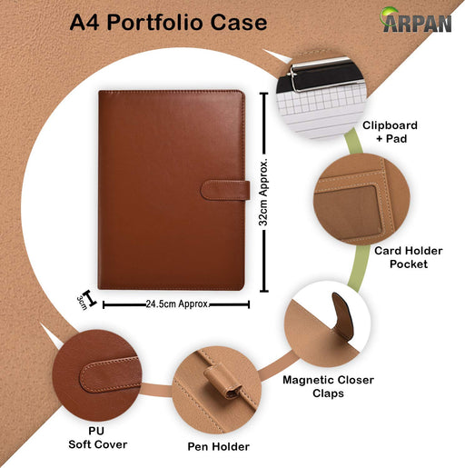 ARPAN Conference Folder ST-2286BR 25 x 34 x 3 cm Brown