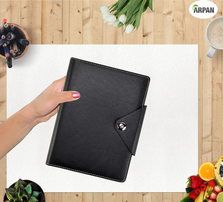 ARPAN Personal Organiser ST-9619 Week to View A5 Portrait Black