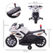 HOMCOM Kids 6V Electric Pedal Motorcycle Ride-On Toy White